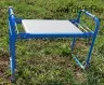 Скамейка-перевертыш мягкая садовая складная СКМ НИКА голубая