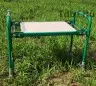 Скамейка-перевертыш мягкая садовая складная СКМ НИКА зеленая