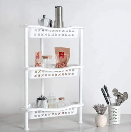 Этажерка угловая Альтернатива М6471 с 3 секциями