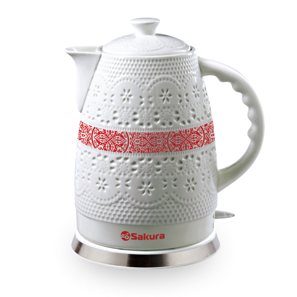 Чайник керамический Sakura SA-2028P-1 электрический 2л