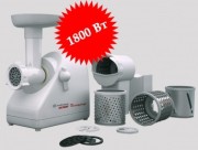 Мясорубка Белвар Помощница КЭМ-П2У 304-01 с шинковкой, 1800Вт, реверс