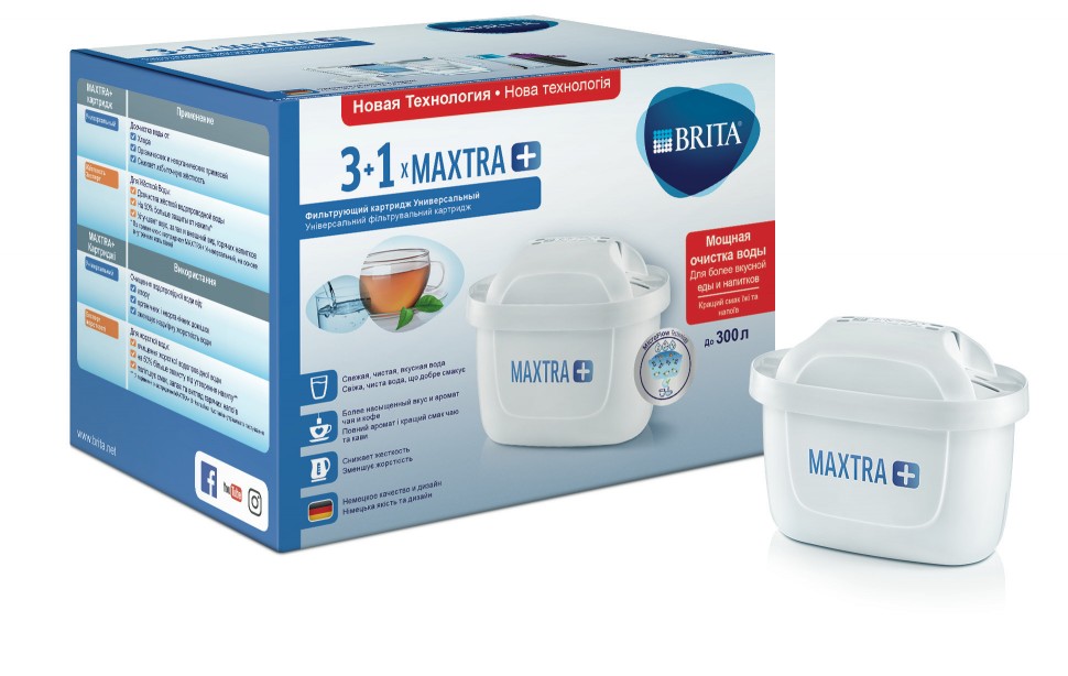 Кассета BRITA MAXTRA+ Универсальный упаковка 4 шт.