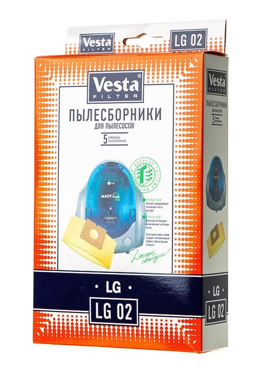 Комплект пылесборников VESTA LG02 LG