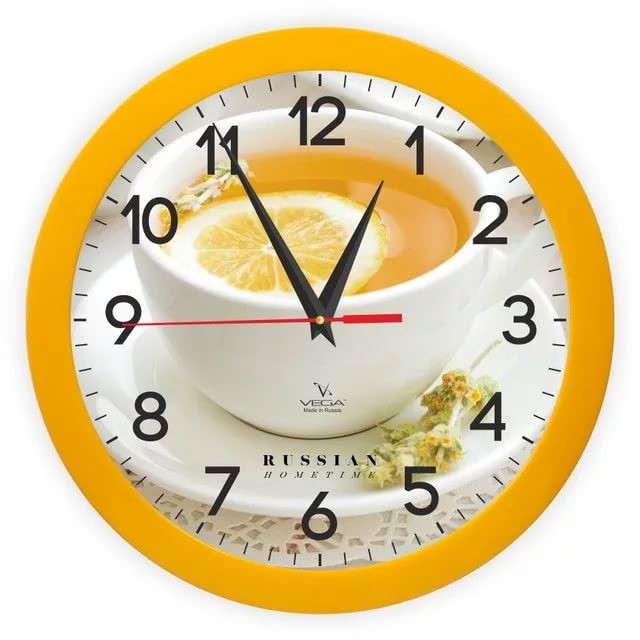 Часы настенные Вега П1-2/7-259 Лимонный Чай